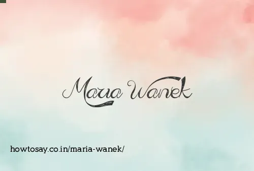 Maria Wanek
