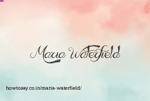 Maria Waterfield