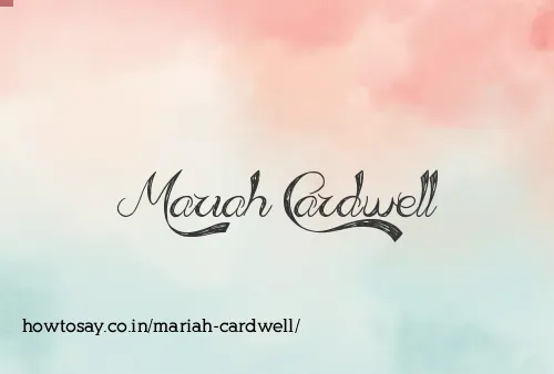 Mariah Cardwell
