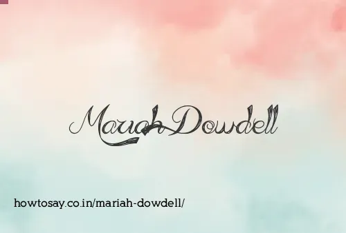 Mariah Dowdell