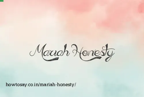 Mariah Honesty