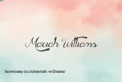 Mariah Williams