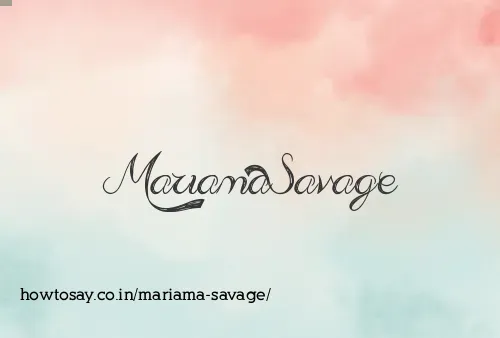 Mariama Savage