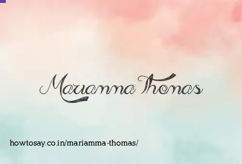 Mariamma Thomas