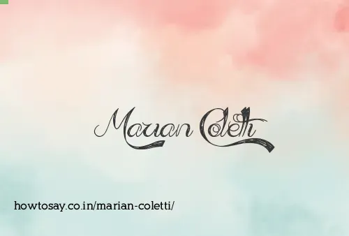 Marian Coletti