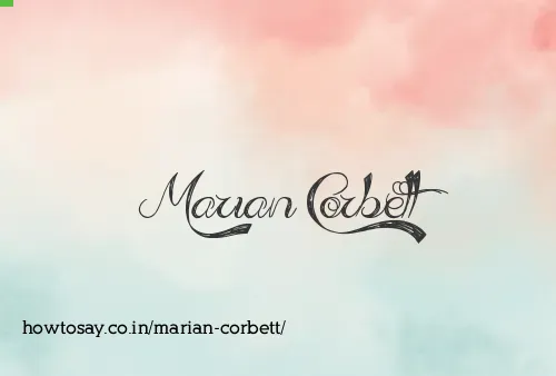 Marian Corbett