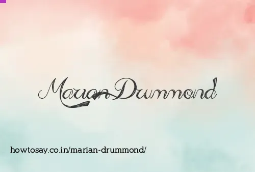 Marian Drummond