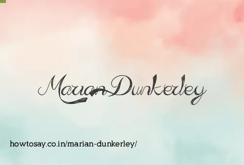 Marian Dunkerley