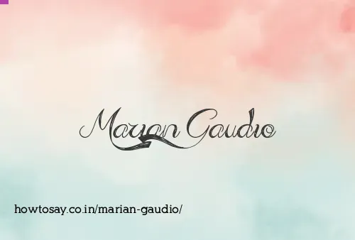Marian Gaudio