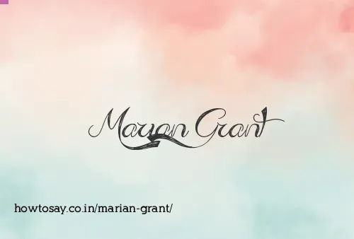 Marian Grant