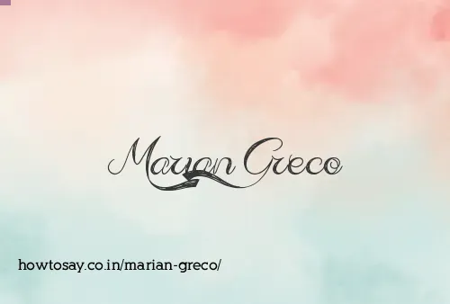 Marian Greco