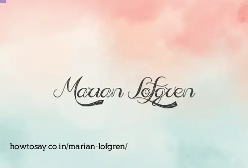 Marian Lofgren