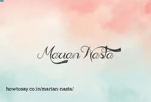 Marian Nasta