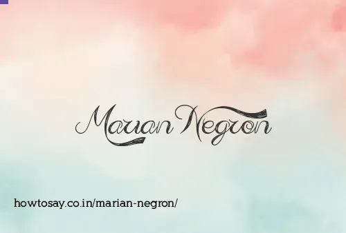 Marian Negron