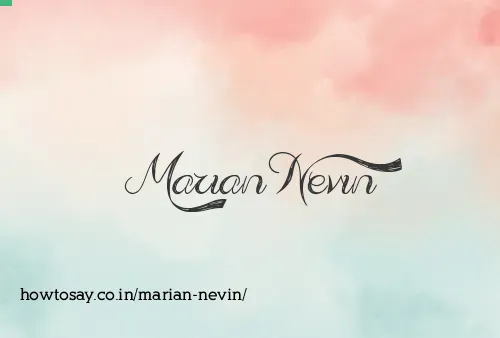 Marian Nevin