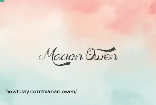 Marian Owen