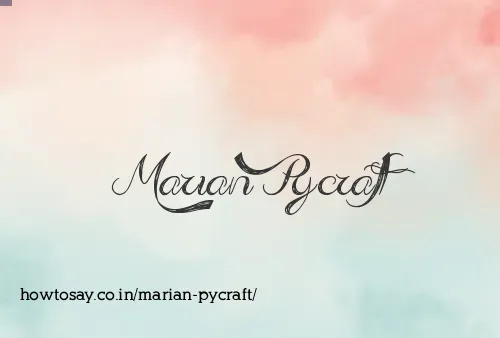 Marian Pycraft