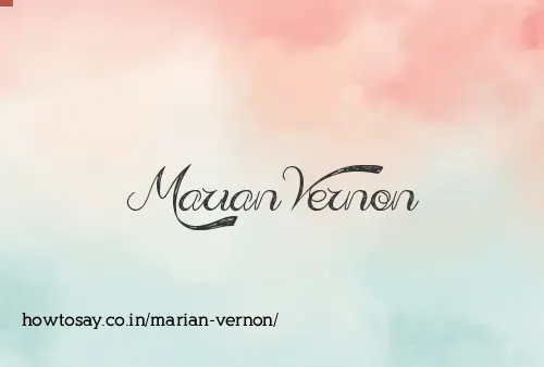 Marian Vernon