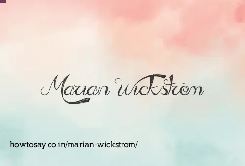Marian Wickstrom