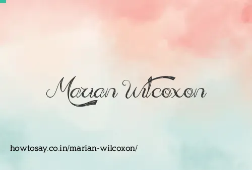 Marian Wilcoxon