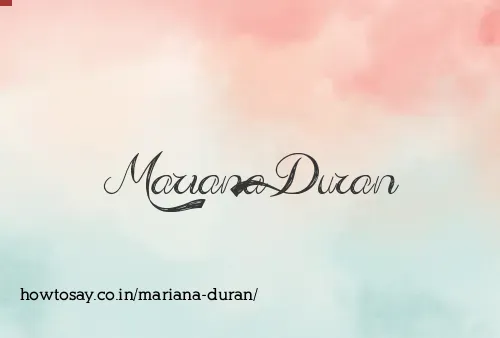 Mariana Duran