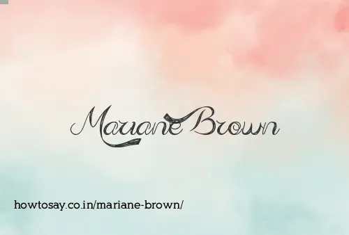 Mariane Brown