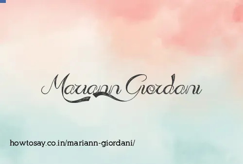 Mariann Giordani