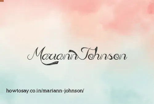 Mariann Johnson
