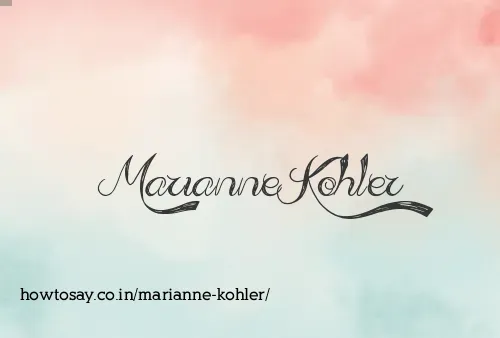 Marianne Kohler