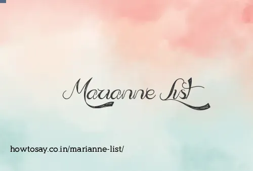 Marianne List