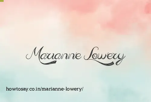 Marianne Lowery