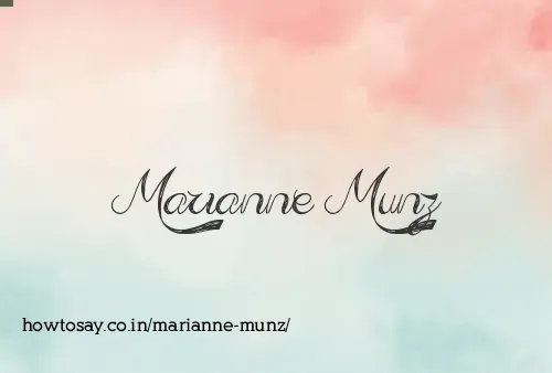 Marianne Munz