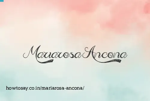 Mariarosa Ancona