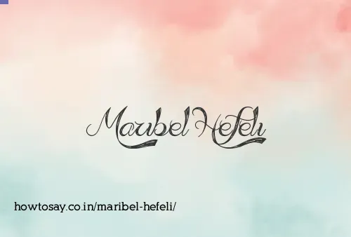 Maribel Hefeli