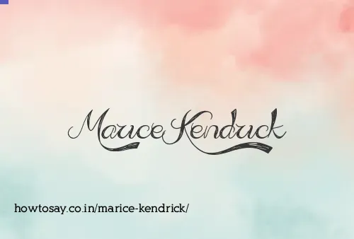 Marice Kendrick