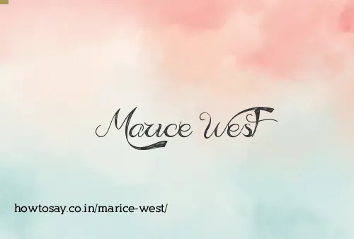 Marice West