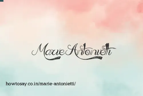 Marie Antonietti