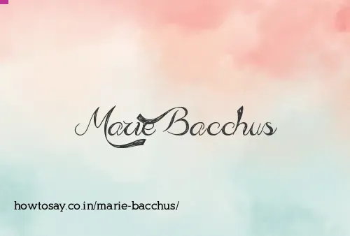 Marie Bacchus