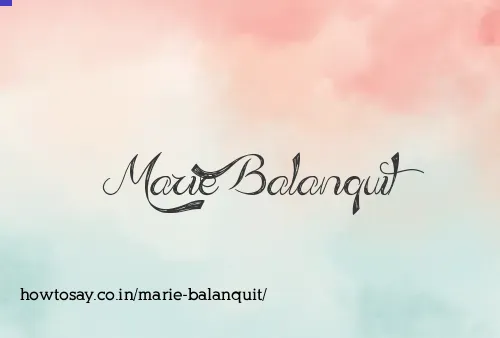 Marie Balanquit