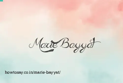 Marie Bayyat