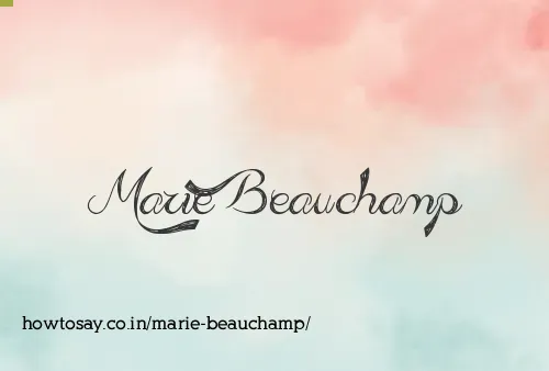 Marie Beauchamp