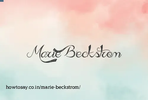 Marie Beckstrom
