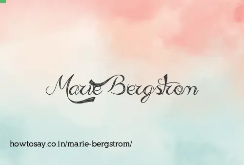 Marie Bergstrom