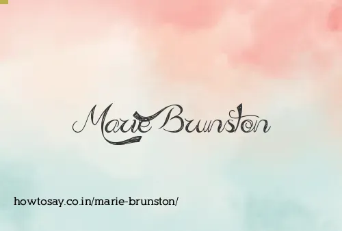 Marie Brunston