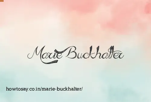 Marie Buckhalter