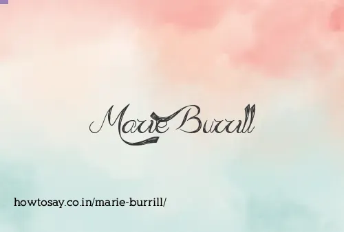 Marie Burrill