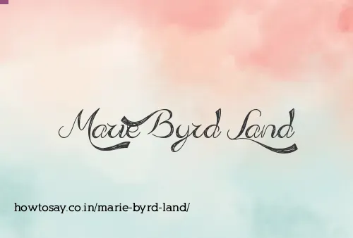 Marie Byrd Land