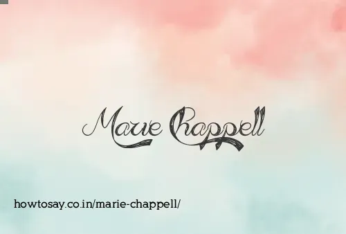 Marie Chappell