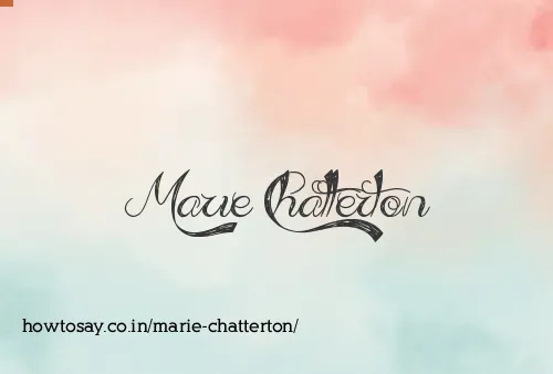 Marie Chatterton