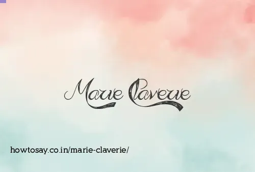 Marie Claverie